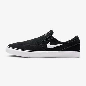 Size 12 - Nike Zoom Stefan Janoski+ Slip SB Black White Men’s Shoes FN5893 001